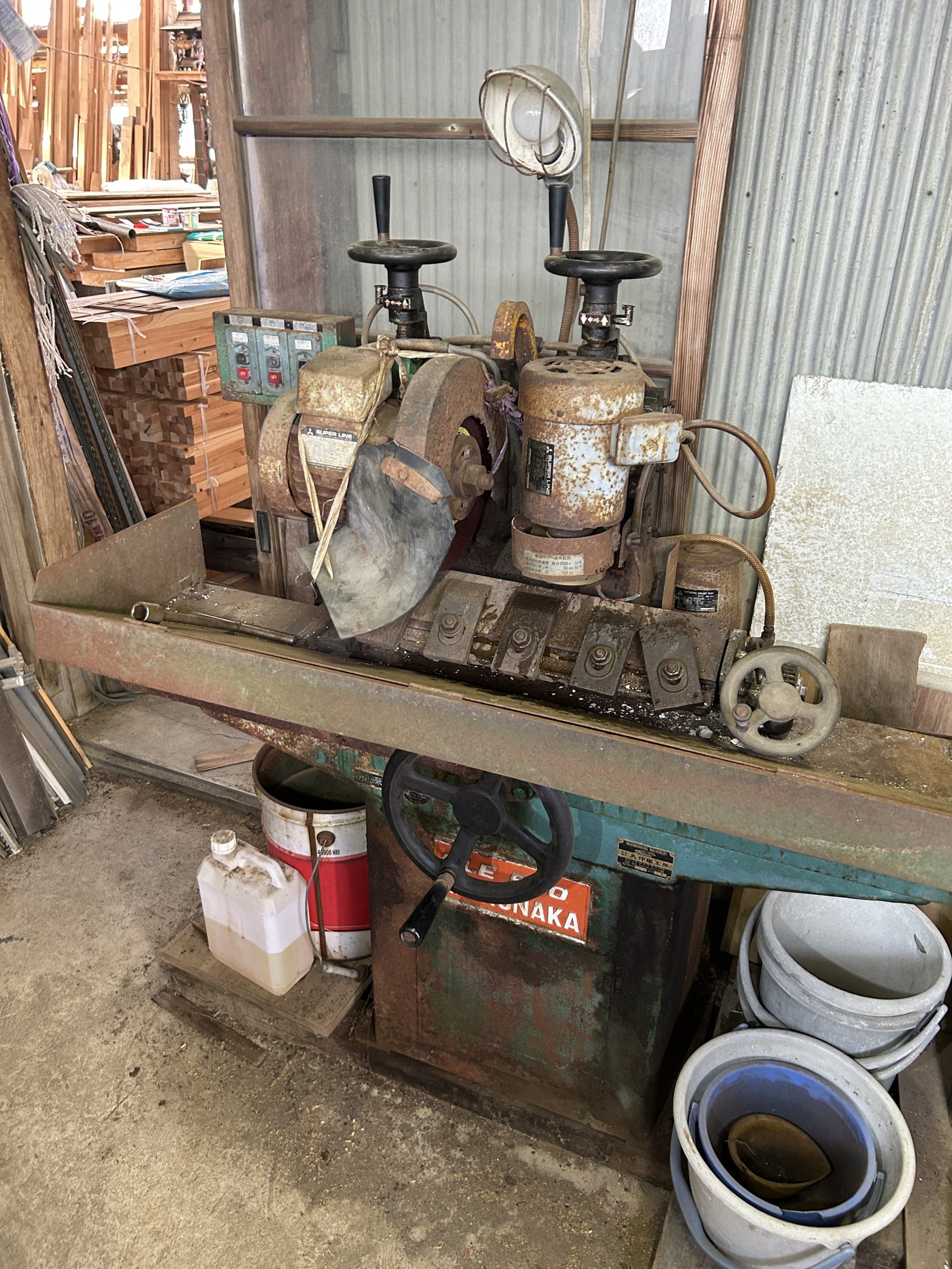 🔧丸仲鐵工所・研磨機のポンプと仕上げ砥石を修理しました🔨