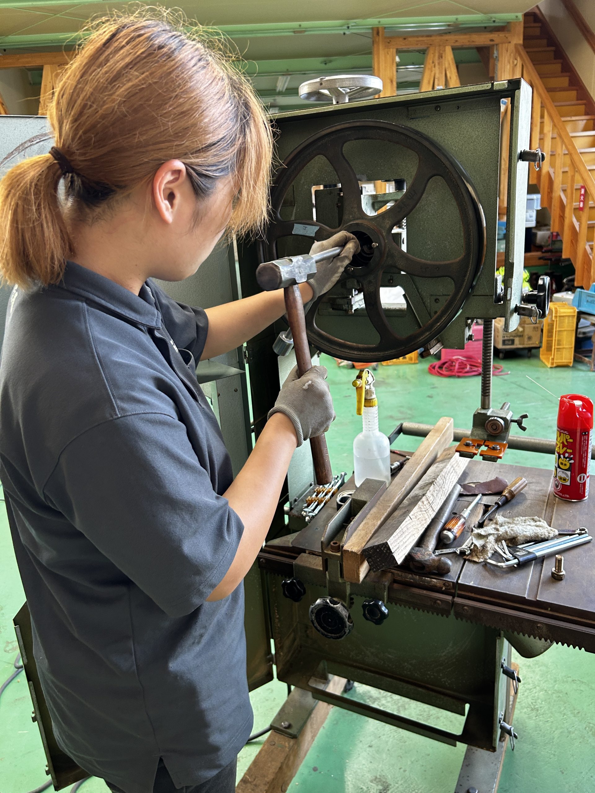 🔧バンドソーをＯＨしました🔨